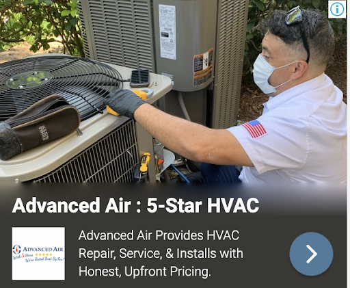 Display ad for Advanced Air